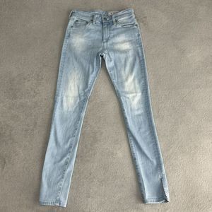 AG Adriano Goldschmeid The Farrah Skinny Ankle High Rise Jeans Womens 24 USA